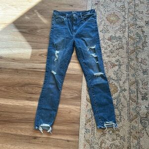 High rise skinny ankle Jean